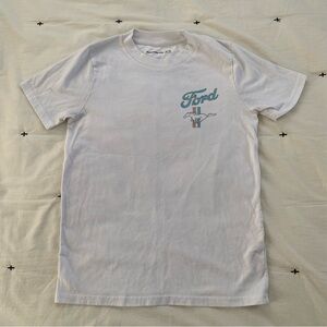 Ford Mustang Shirt Kids Size 13/14 Abercrombie Fitch Graphic Short Sleeve